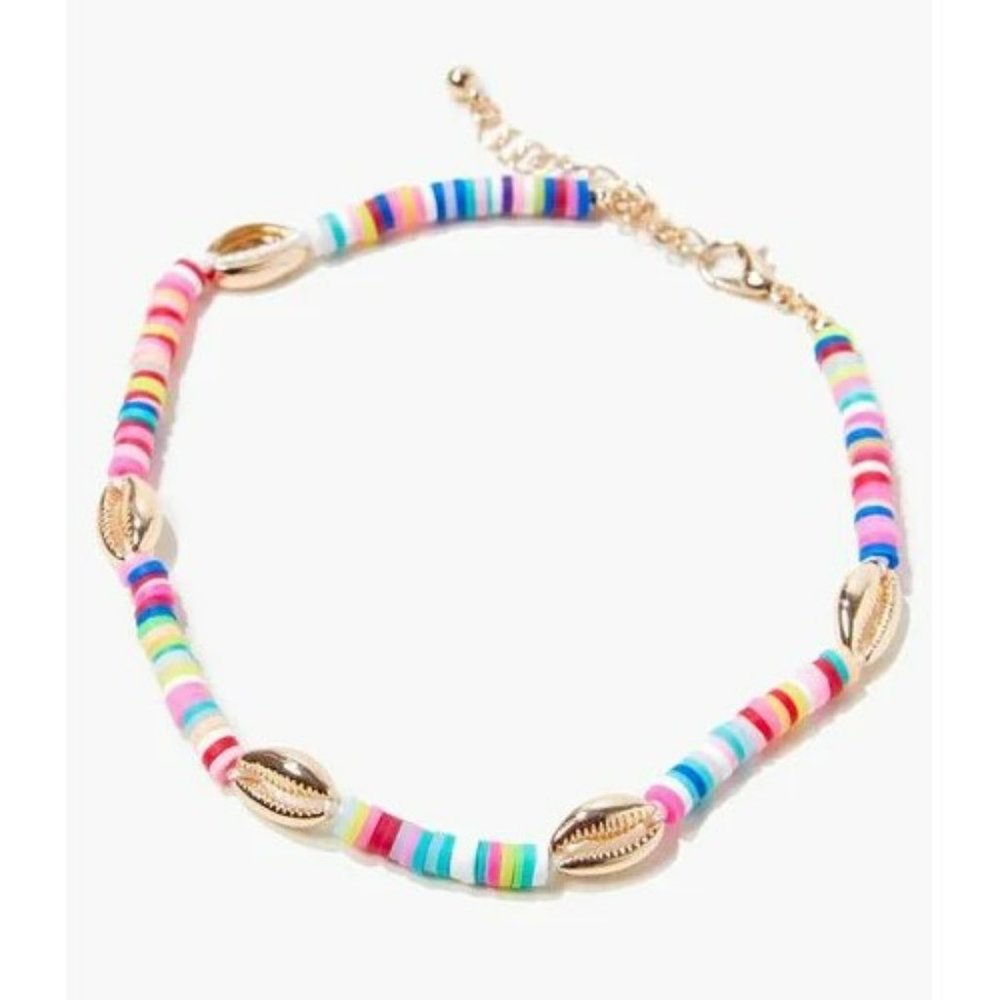 Forever 21 Anklet Beaded Cowrie Shell